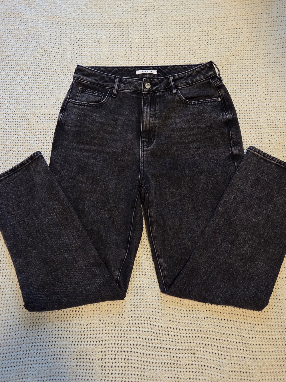 PacSun Washed Black Mom Jeans